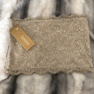Cream Lace Bandeau top NWT